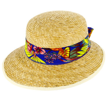 Strohhut Schute florales Chiffonband mit Einfass UV-Schutz – hochwertige Kopfbedeckung von Fiebig bei Hut Factory Schweiz|Strohhut Schute florales Chiffonband mit Einfass UV-Schutz – hochwertige Kopfbedeckung von Fiebig bei Hut Factory Schweiz