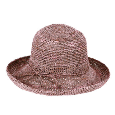 Strohhut Glocke Raffia melange mit Aufschlag – hochwertige Kopfbedeckung von Fiebig bei Hut Factory Schweiz