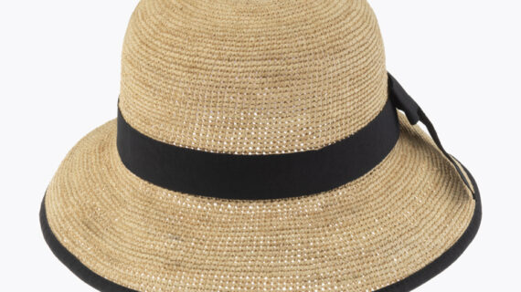 Strohhut Glocke Raffia Crochet mit Einfass – hochwertige Kopfbedeckung von Fiebig bei Hut Factory Schweiz