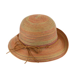 Stoffhut Glocke melange mit PU-Garnitur – hochwertige Kopfbedeckung von Fiebig bei Hut Factory Schweiz