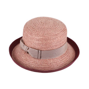 Strohhut Glocke melange mit Aufschlag – hochwertige Kopfbedeckung von Fiebig bei Hut Factory Schweiz