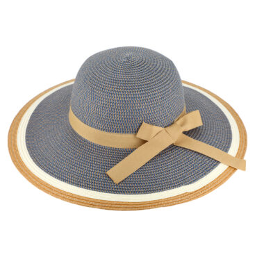 Papierhut Glocke melange dreifarbige Krempe – hochwertige Kopfbedeckung von Fiebig bei Hut Factory Schweiz