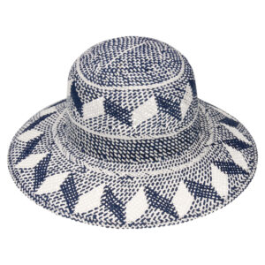 Papierhut Glocke zweifarbig gemustert – hochwertige Kopfbedeckung von Fiebig bei Hut Factory Schweiz