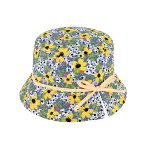 Fischerhut Seersucker Blumenmuster – hochwertige Kopfbedeckung von Fiebig bei Hut Factory Schweiz