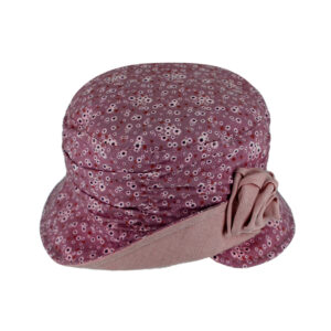 Stoffhut mit Raffung halb umgeschlagene Krempe – hochwertige Kopfbedeckung von Fiebig bei Hut Factory Schweiz