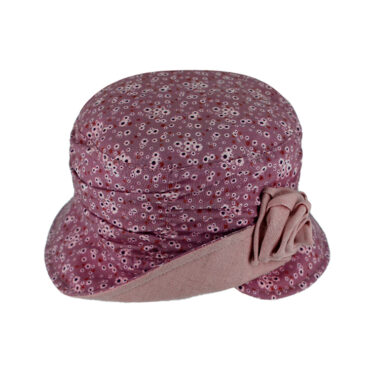 Stoffhut mit Raffung halb umgeschlagene Krempe – hochwertige Kopfbedeckung von Fiebig bei Hut Factory Schweiz