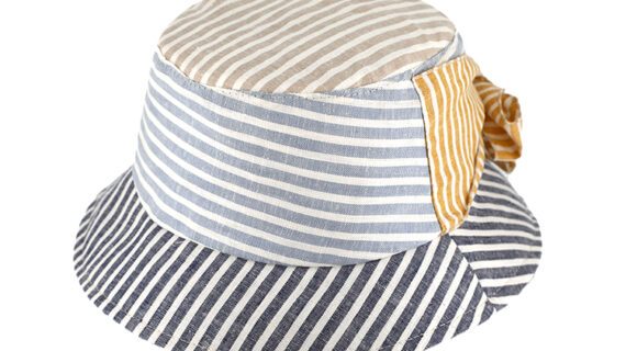 Fischerhut Leinen Patchwork gestreift mit Schleife – hochwertige Kopfbedeckung von Fiebig bei Hut Factory Schweiz|Fischerhut Leinen Patchwork gestreift mit Schleife – hochwertige Kopfbedeckung von Fiebig bei Hut Factory Schweiz