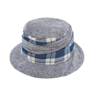 Stoffhut Leinen gerafft – hochwertige Kopfbedeckung von Fiebig bei Hut Factory Schweiz