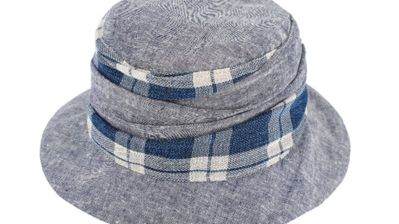 Stoffhut Leinen gerafft – hochwertige Kopfbedeckung von Fiebig bei Hut Factory Schweiz