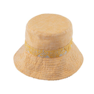 Stoffhut breite Krempe gemustertes Band – hochwertige Kopfbedeckung von Fiebig bei Hut Factory Schweiz