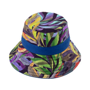 Stoffhut Leinen gemustert Band uni – hochwertige Kopfbedeckung von Fiebig bei Hut Factory Schweiz