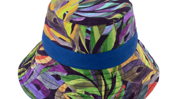 Stoffhut Leinen gemustert Band uni – hochwertige Kopfbedeckung von Fiebig bei Hut Factory Schweiz