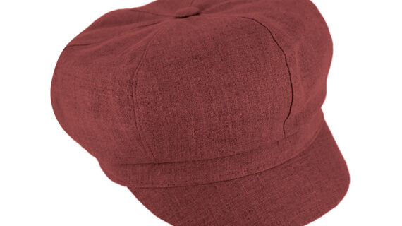 Ballonkappe Leinen uni UV-Schutz