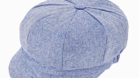 Ballonkappe Seide Tweed UV-Schutz