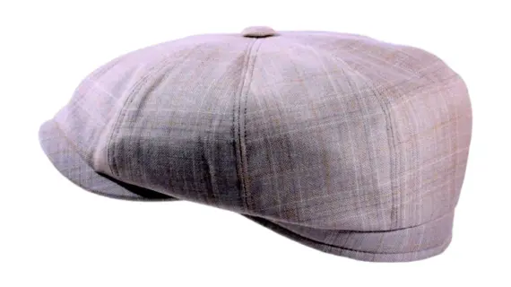 Paperboy Sommermütze Seide & Leinen in Hellbeige