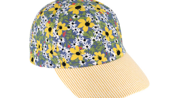 Baseballcap Seersucker Blumenmuster