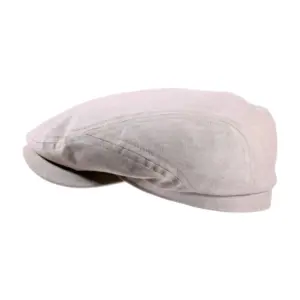 Schiebermütze Baumwolle Beige|