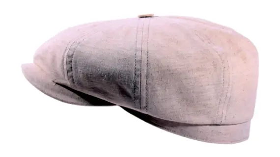 Paperboy Sommermütze aus Baumwolle Hellbeige