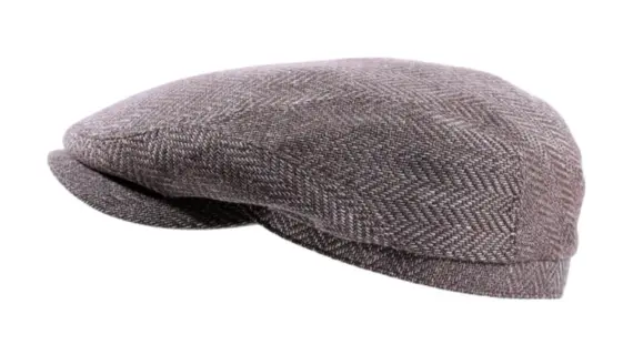 Schiebermütze Fischgrat Wolle|