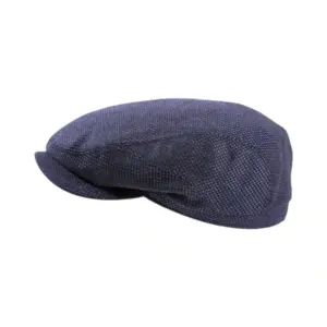 Schiebermütze aus Wolle-Kaschmir in Marineblau|Schiebermütze aus Wolle-Kaschmir in Marineblau|