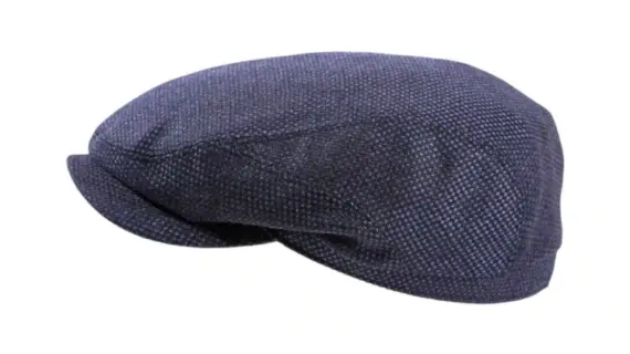 Schiebermütze aus Wolle-Kaschmir in Marineblau|Schiebermütze aus Wolle-Kaschmir in Marineblau|