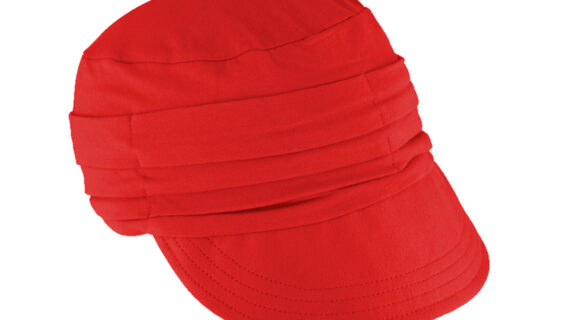 Stoffmütze Jersey mit Schirm uni GOTS