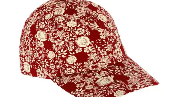 Baseballcap Blumenmuster Schleife