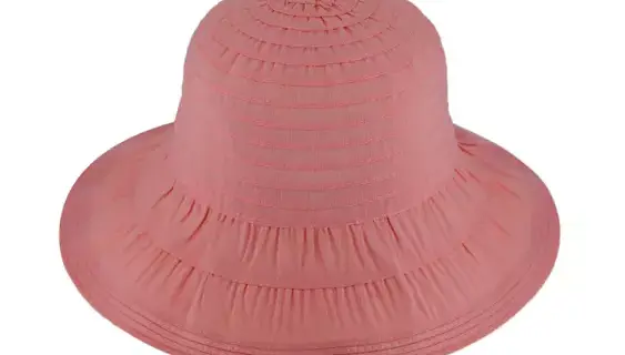 Stoffhut Glocke uni mit Dekorschleife