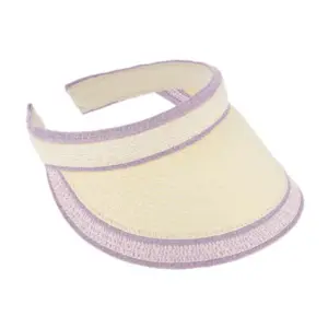 Visor zweifarbig breiter Schirm