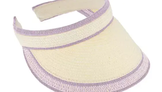 Visor zweifarbig breiter Schirm