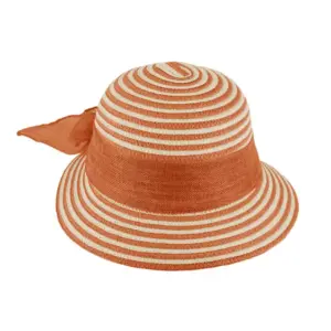 Papierhut Schute gestreift Schleife uni