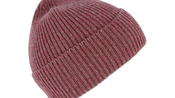 Kinder Strickmütze mit Umschlag uni