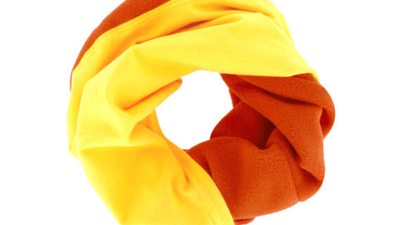 Kinder Halswärmer Jersey und Fleece zweifarbig