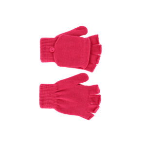 Kinder Handschuhe Strick uni elastisch mit Fingerkappe