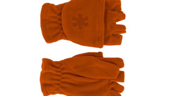Kinder Handschuhe Fleece uni mit Fingerklappe