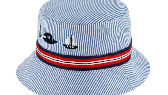 Fischerhut Gestreift & Maritime Motive