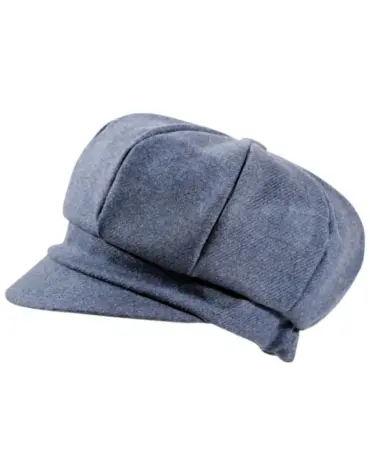 Ballonmütze Merino Wolle Moon Jeansblau