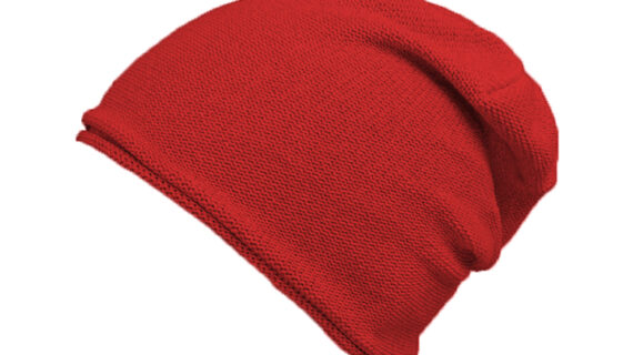 Kinder Strickmütze Beanie mit Rollrand Baumwolle uni