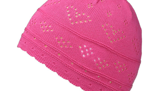 Kinder-Strickmütze Beanie Baumwolle uni