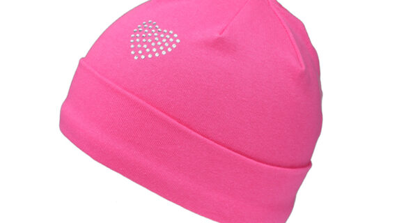 Kinder Stoffmütze mit Umschlag Jersey uni