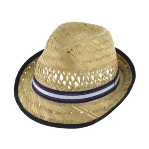 Kinder Strohhut Trilby Ripsband