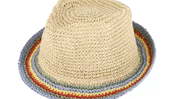 Kinderhut Trilby gehäkelt mehrfarbig