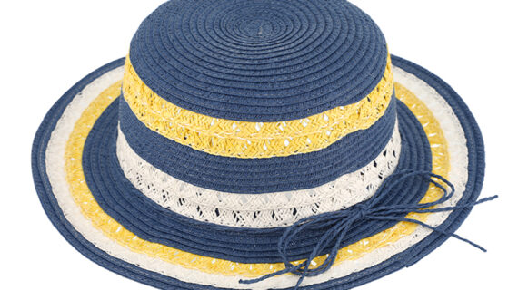 Papier Strohhut Glocke dreifarbig – hochwertige Kopfbedeckung von Fiebig bei Hut Factory Schweiz
