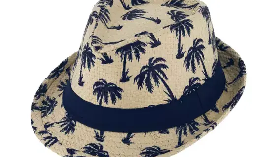 Kinderhut Trilby Palmenprint