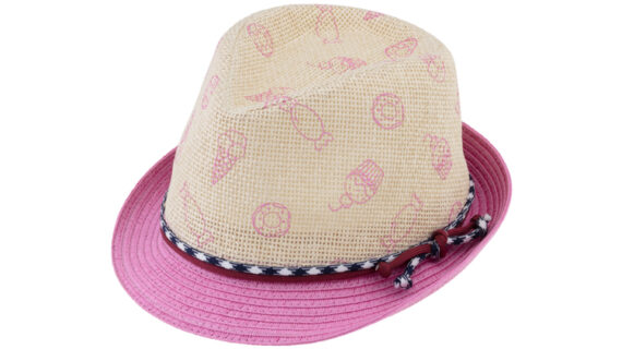 Kinderhut Trilby zweifarbig mit Print