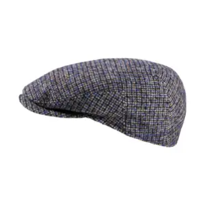 Schiebermütze Matteo Karo Blau Multicol