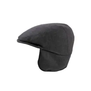 Handarbeit Risa|chiebermütze anthrazit mit ausklappbarem Ohrenschutz