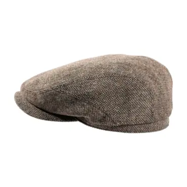 Schiebermütze pure Wool braun & anthrazit  Handarbeit Risa