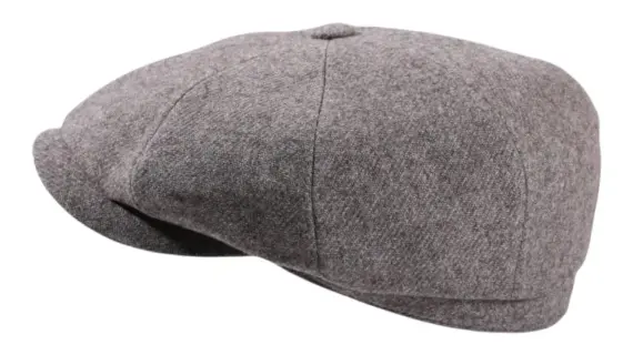 Paperboy-Mütze Shelby grau  Handarbeit aus Europa