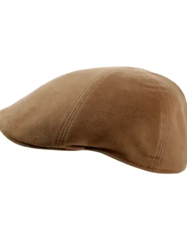 Schiebermütze Antonio aus Baumwolle in Camel